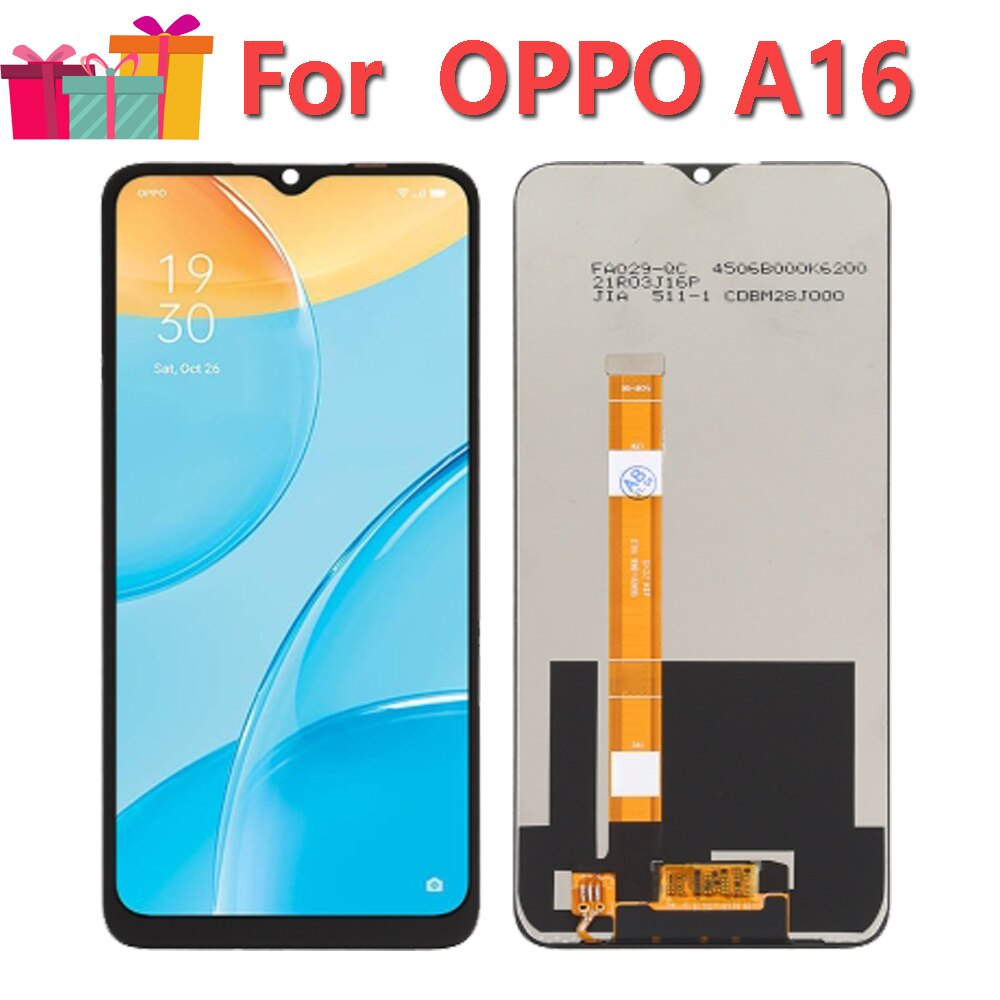Original Display Replace 6.52&quot; For OPPO A16 CPH2269 LCD Touch Digitizer Screen Assembly Parts
