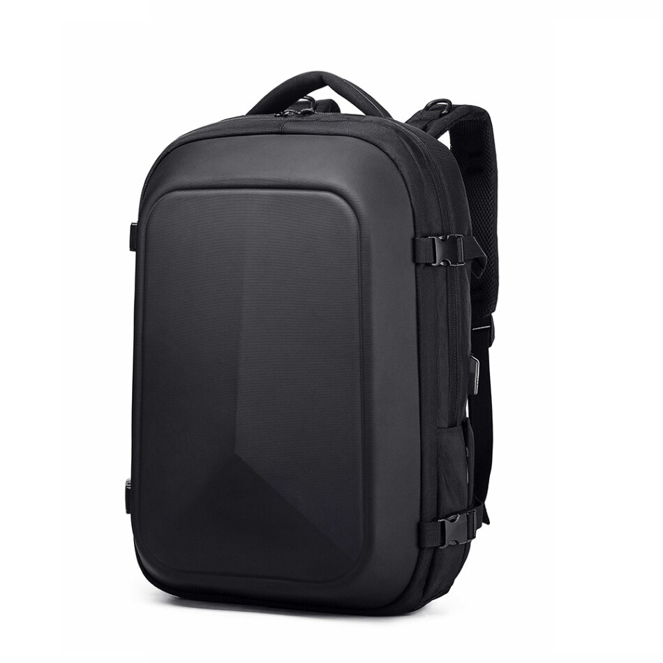 Portable Travel Backpack For Hiking Cycling Outdoor Sports Bags USB Business Laptop Waterproof Anti-Theft Travel Backpack: Black