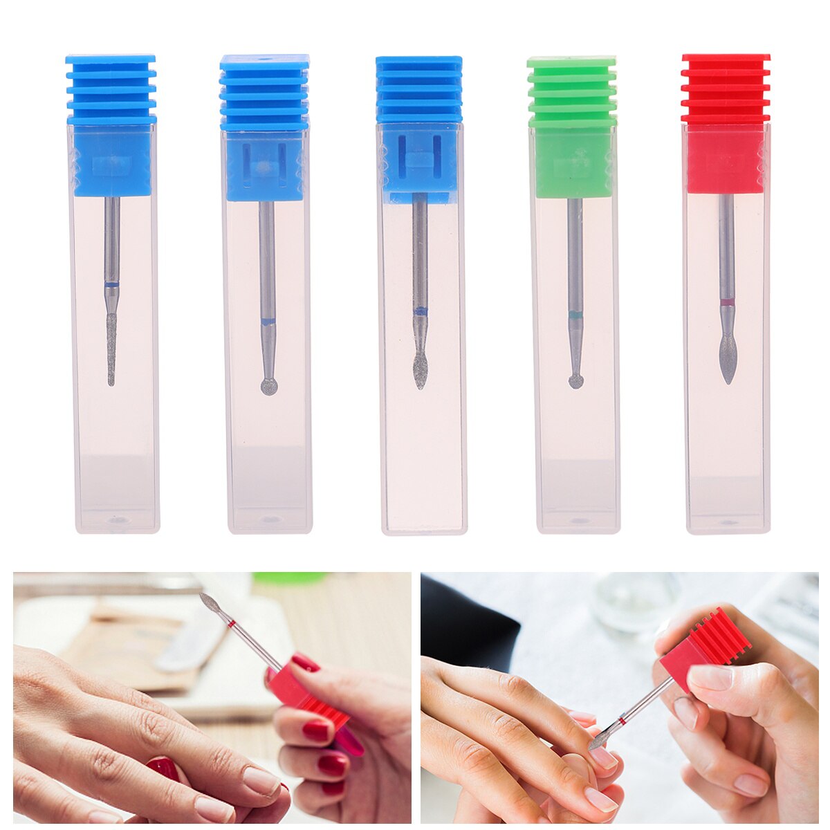 5pcs Nail Art Grinding Head Nail Art Tool Manicure Tool Nail Art Supplies for Home Salon