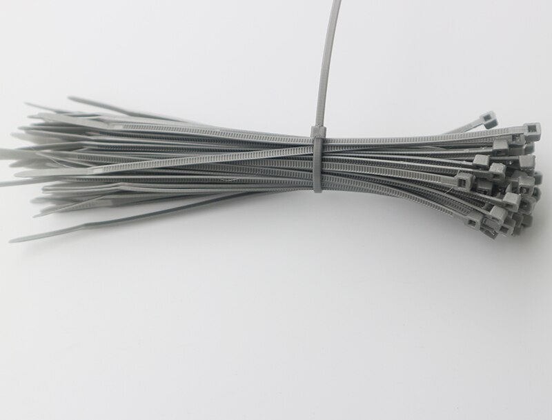 Nylo – anneau de fixation de câble en plastique nylon 3x200, 150 pièces, couleur grise, autobloquant