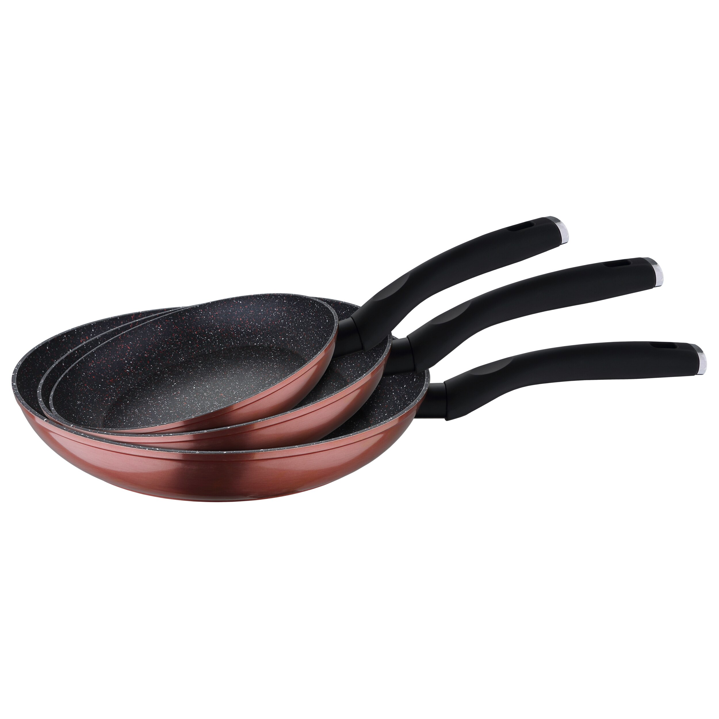 San Ignacio Set Van Pannen (20,24,28Cm) Smeedijzeren Aluminium Geschikt Voor Alle Soorten Venus Collectie