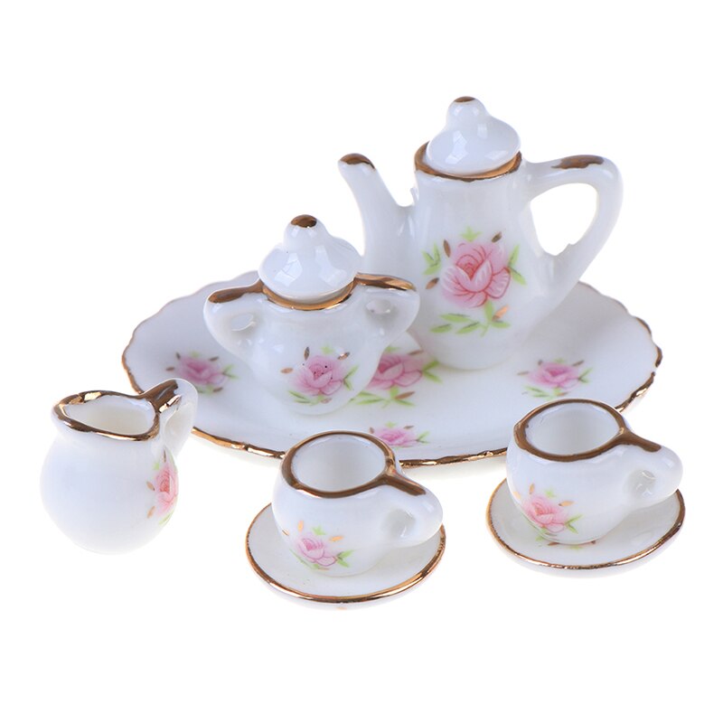 Cute & Collectible Porcelain Tea Set Miniature Collections for Decor