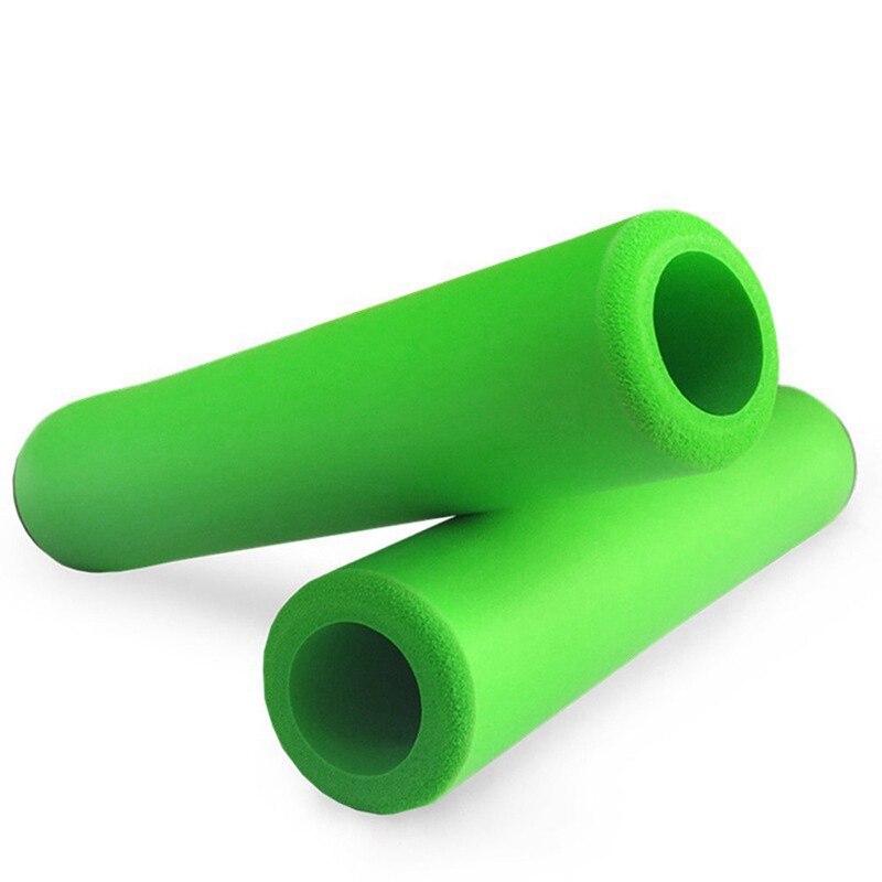 2Pair Handle Bar Grips Scooter BMX MTB Mountain Bike Bicycle Cycle Ultralight Silicone(Green&Red)