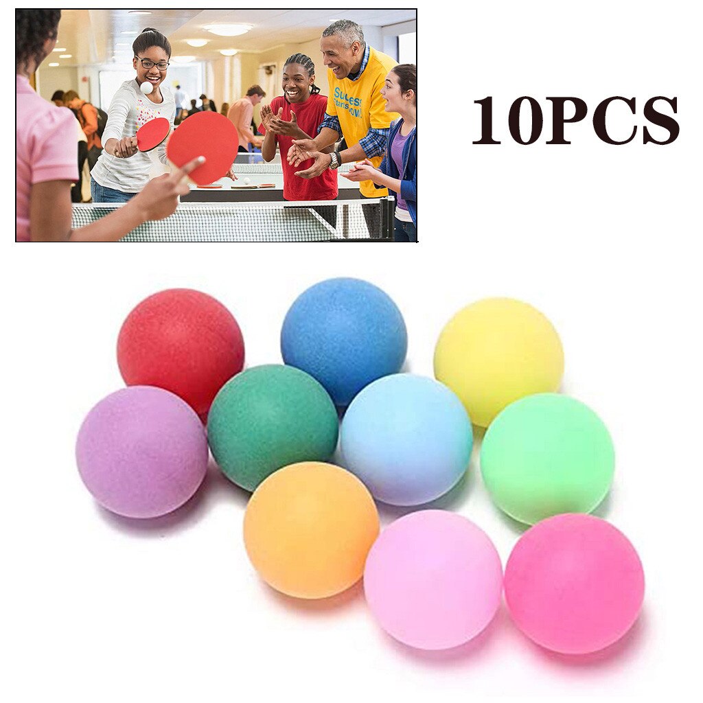 10Pcs/Pack Colorful Ping Pong Balls Sports 40mm Entertainment Table Tennis Balls Game tenis de mesa шарики для пинг понга: Default Title