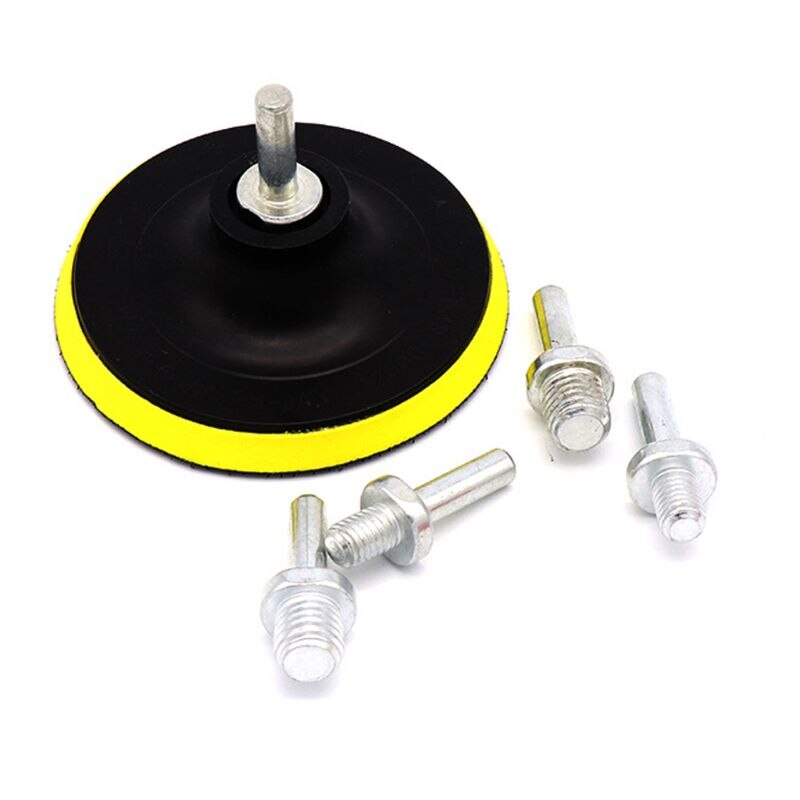 Adaptador de taladro de husillo M10/M14 de aleación dura, almohadilla de respaldo, varilla de conexión de cepillo de alambre para pulido de coche, almohadilla de esponja de espuma de cera de 10/14mm