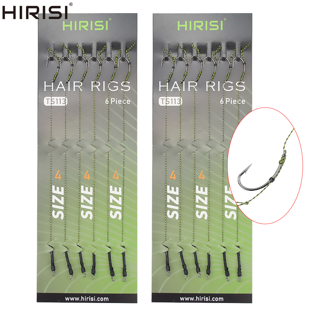 12 X Karpervissen Klaar Gemaakt Haak Link Gebonden Rigs Terminal Tackle