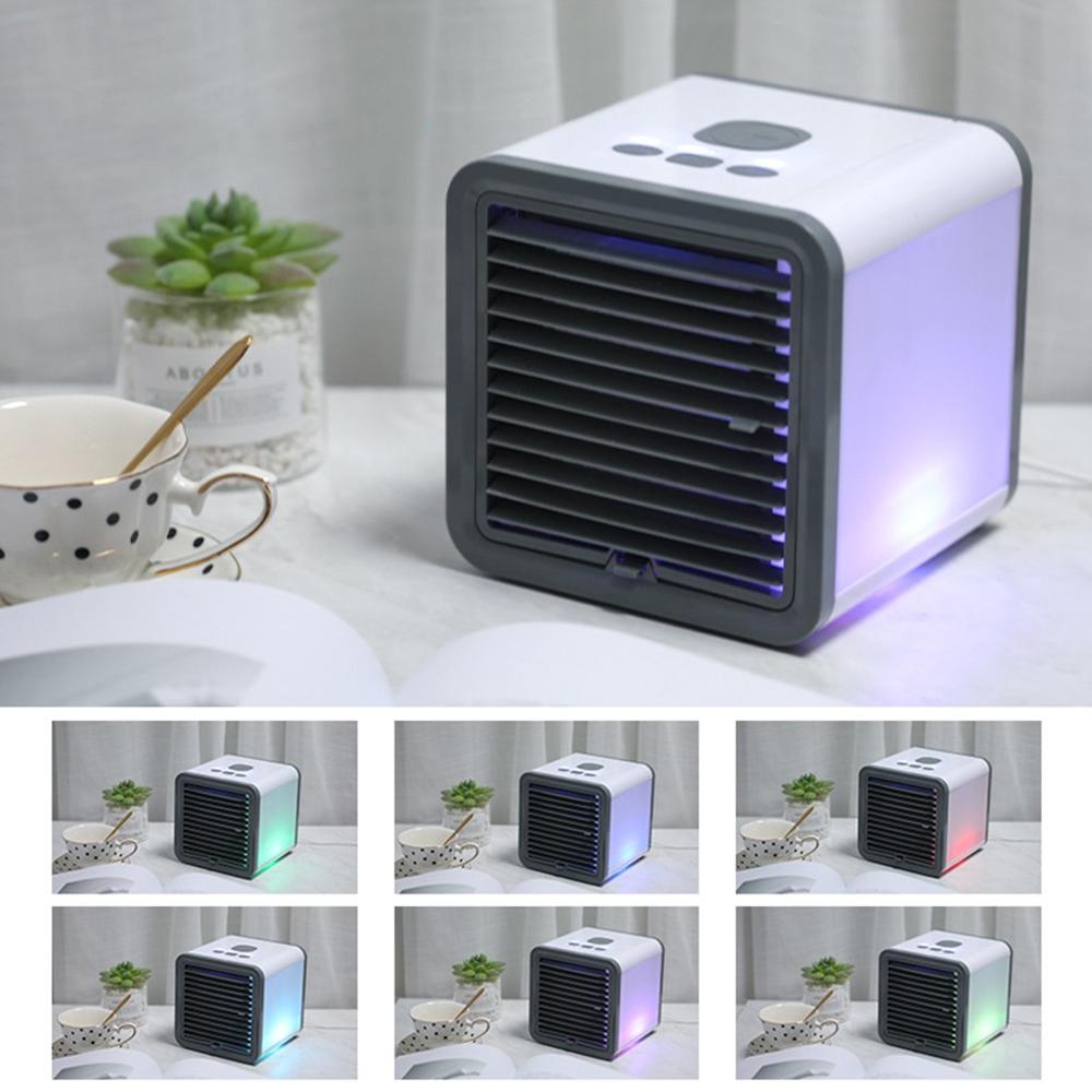 Vifte luftfukter mini klimaanlegg kjølevifte for bil soverom hjemme artic cooler bærbar 300ml vanntank tre-hastighets vind