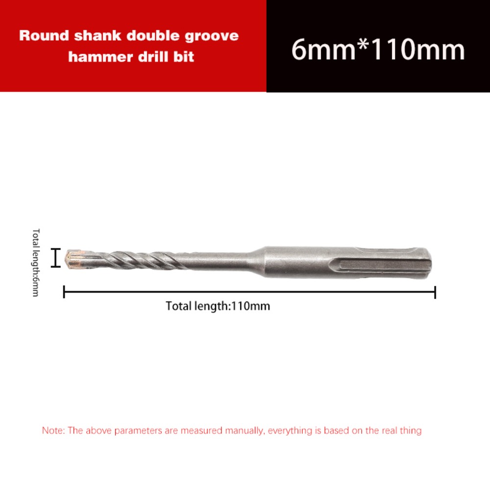 1 Uds puntas cruzadas hormigón SDS Plus broca 4 cortadores vástago redondo taladros de impacto 4/5/5,5/6/8/10/12mm broca de martillo eléctrico: Plata