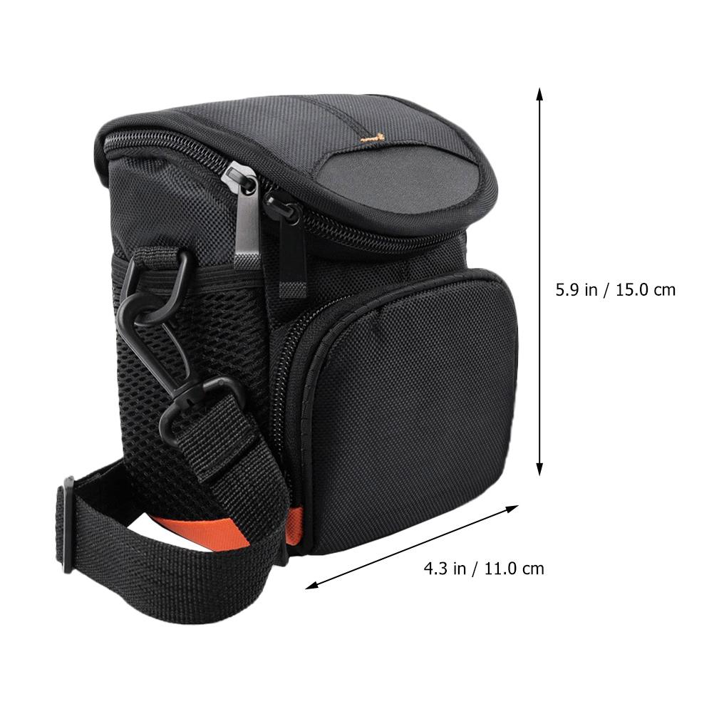 Torba na ramię Czarny nylonowy futerał ochronny Torby podróżne Futerał do przenoszenia aparatu Pokrowiec Warstwowy projekt Trwały i wytrzymały