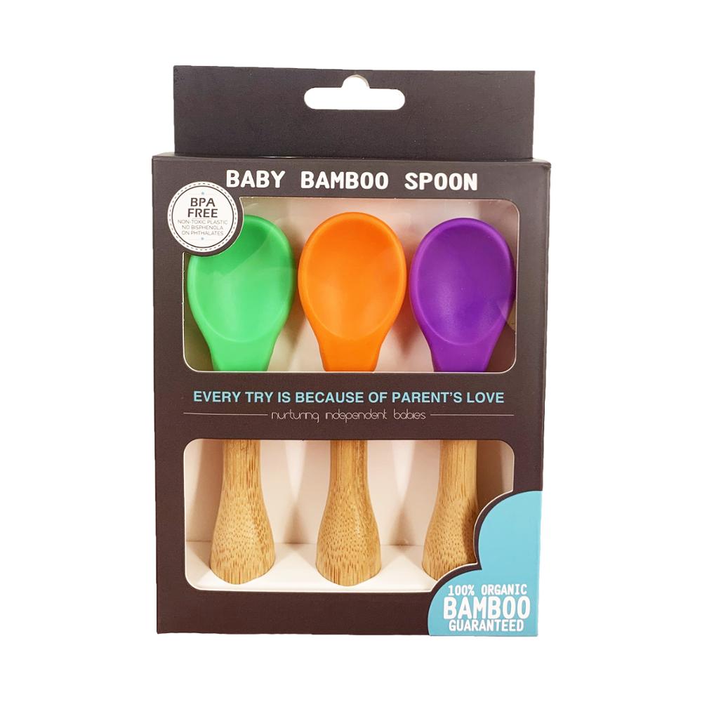 Baby Feeding BowlBaby Dinner fixed Plate Wooden Snack Plate Cutlery Child Feeding Tableware Children Dishes Rice Feeding: green orange purple