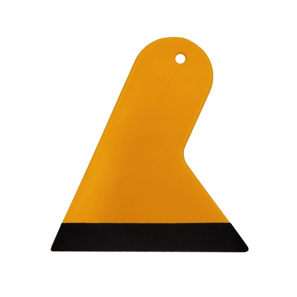 Eenvoudige stijlvolle mooie schraper gereedschap folie wikkelen speciale auto raam styling stickers magische folie installatie applicator  a04: Dikke vilt