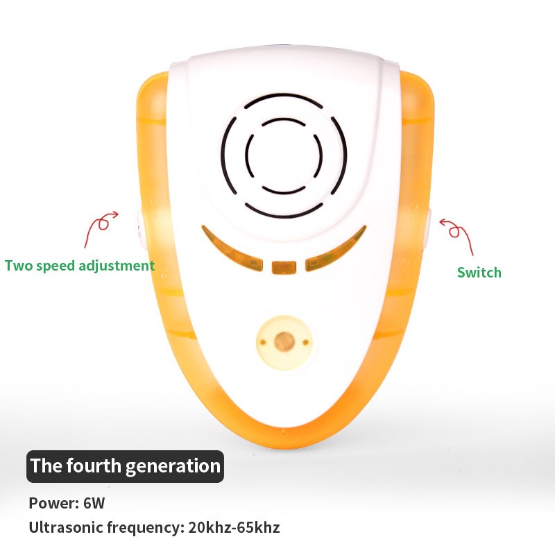 Electronic rat repeller ultrasonic repellent mouse indoor electromagnetic wave imitates sound wave to drive away rats mouse: Fourth generation / US