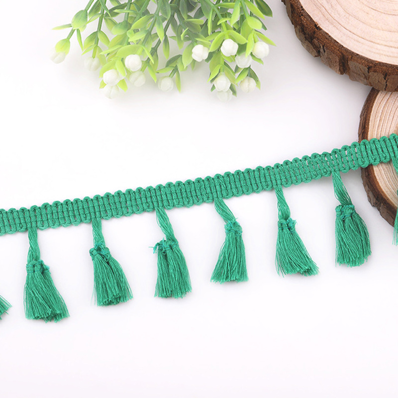 10 Meter Kwastje Kant Lint Diy Handgemaakte Ambachtelijke Accessoires Franje Katoenen Kanten Rand Lint Naaien Jurk Kledingstuk Gordijn: Black Nickel