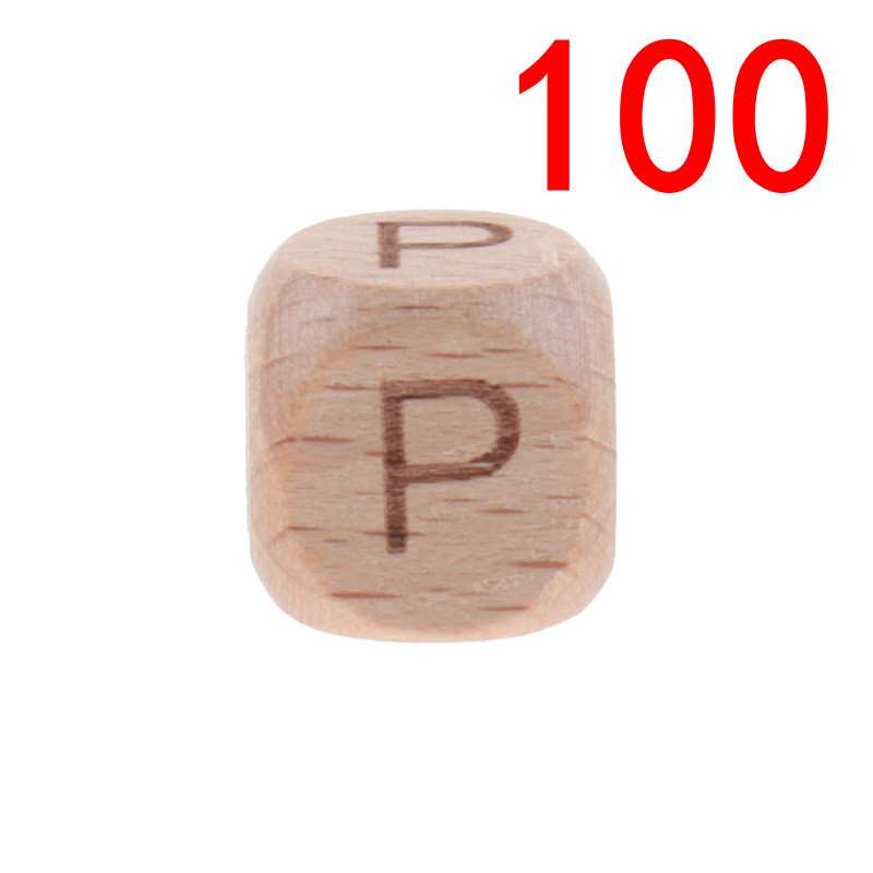 100 Stuks Engels Beuken Hout Letters Kralen 12Mm Alfabet Kraal Voor Sieraden Maken Diy Armbanden Ketting Sieraden Accessoires