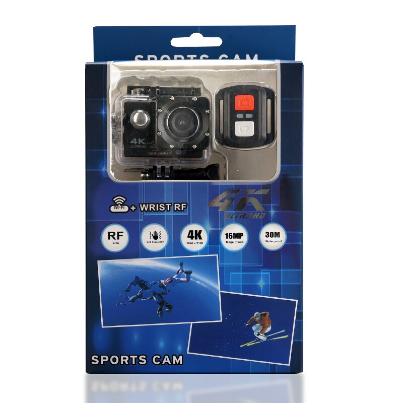 4K Wifi Action Sport Camera Go Waterdicht Pro DVR DV Video Recorder met Afstandsbediening H16R 2 inch Touch screen Helm Camera
