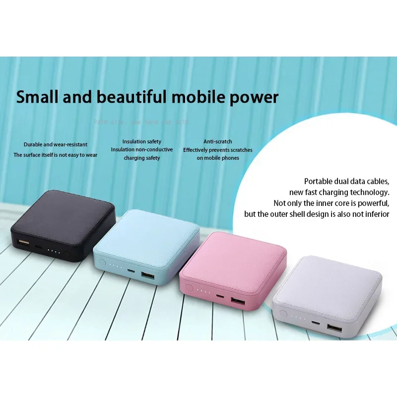 30000mAh Mini Power Bank Mobile Phone External Backup Battery Fast Charging Powerbank for IPhone Xiaomi Huawei Portable Charger