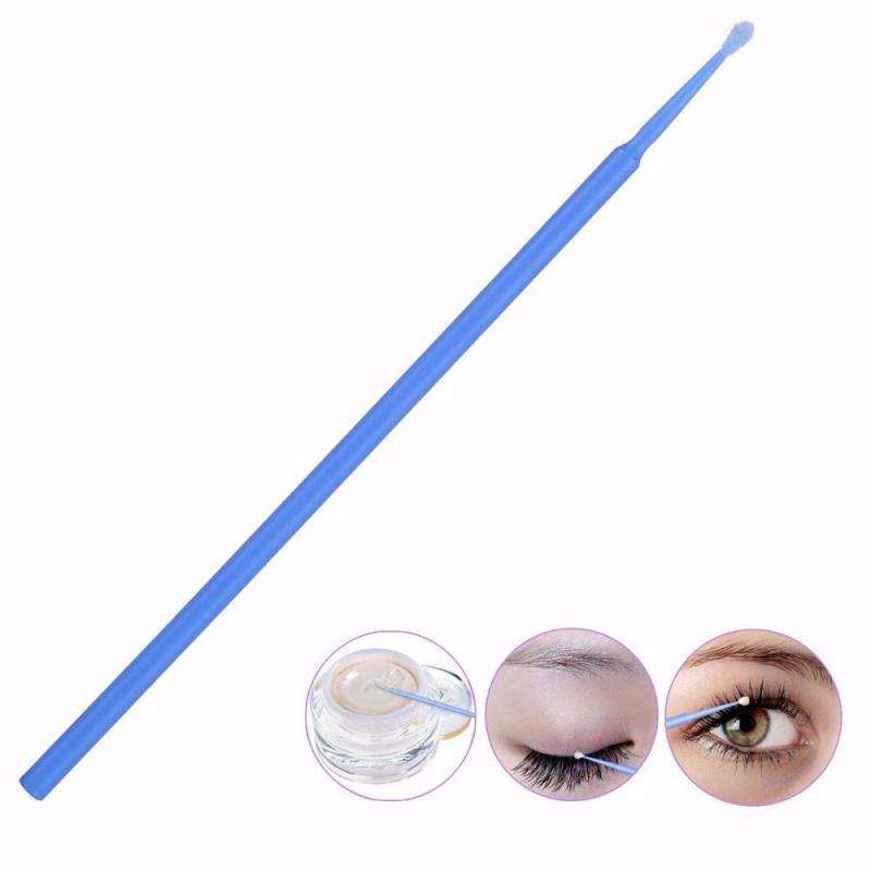 Lote de 100 unidades de brocha para pestañas desechables, hisopos de limpieza para quitar las pestañas, brochas para maquillaje de pestañas desechables