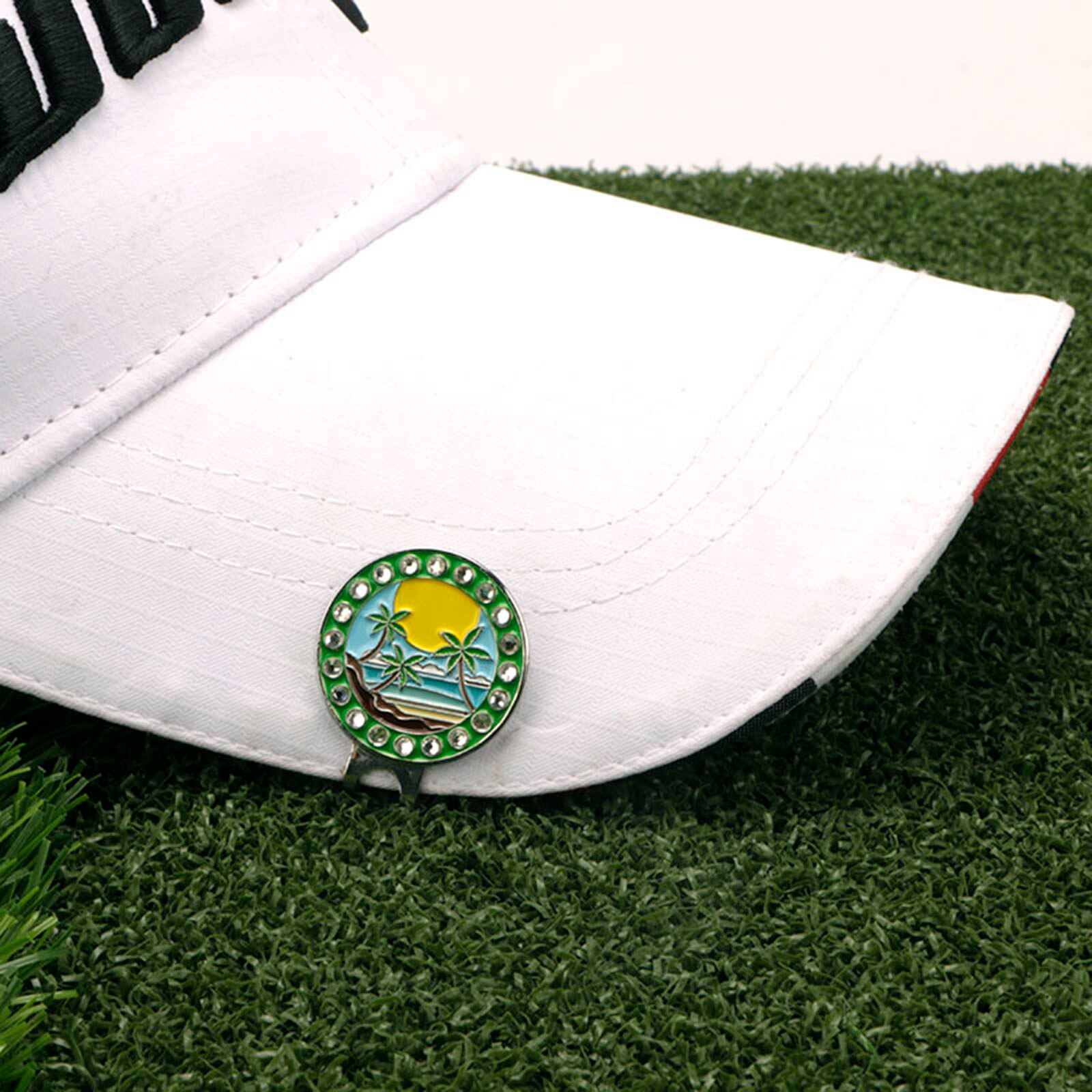 Golf Ball Markers Women Men Hat Clip Position Mark Sign Club Golfer Removable Attaches Keepsake Training Aids Golf Ball: B