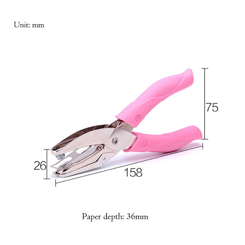 Diameter 1.5-6mm a4 papir hulmaskine cirkel kærlighed stjerne formet enkelt hul hulmaskiner gør det selv løs blade papir cutter stansemaskine