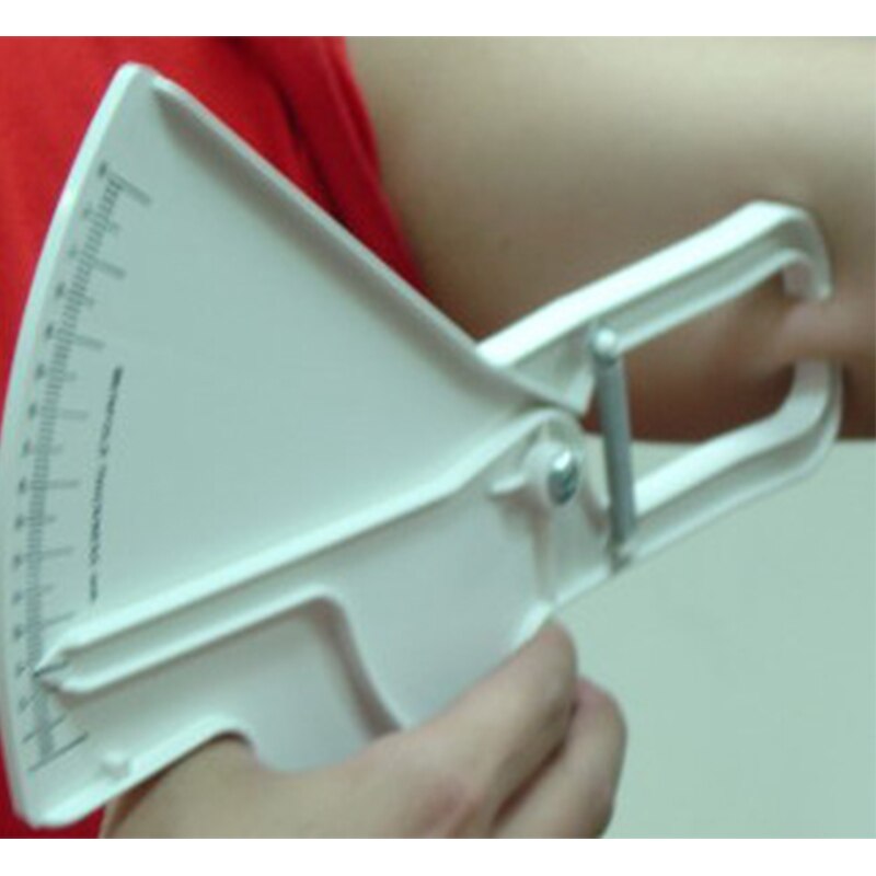 ! kropsfedtkaliper plicometro (hudfoldkaliper) med tynd vejledning manualbmi-lommeregner (bmi kropsmål)