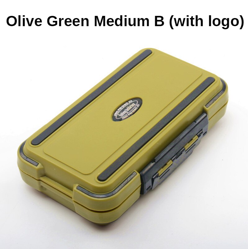 WolFAce 20CM Fishing Tackle Box 28 Grids Compartments 4Color Fish Lure Line Hook Fishing Tackle Fishing Accessories Box: Green Medium B