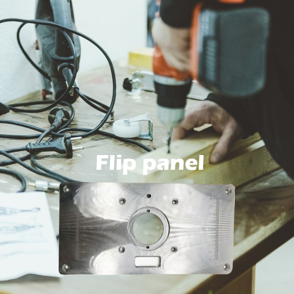 Flip Panel Frezen Flips Insert Sterke Taaiheid Houten Draagbare Montageplaten Voor Houtbewerking Trimmen Machine