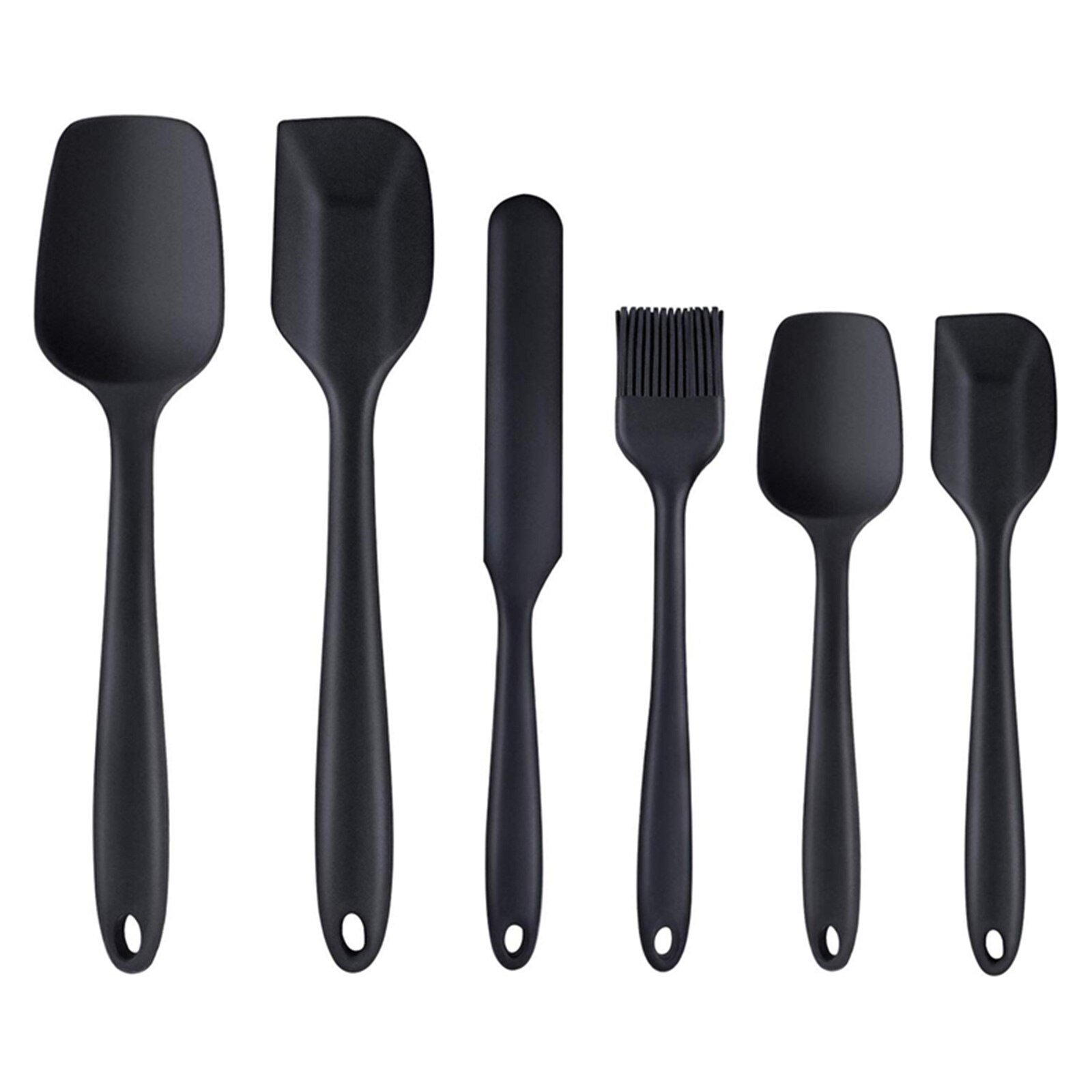 6 Piece Silicone Spatula Heat Resistant Spatulas Turner for Cooking Baking Mixing Tool Cake Decorating Tools Kitchen Appliance