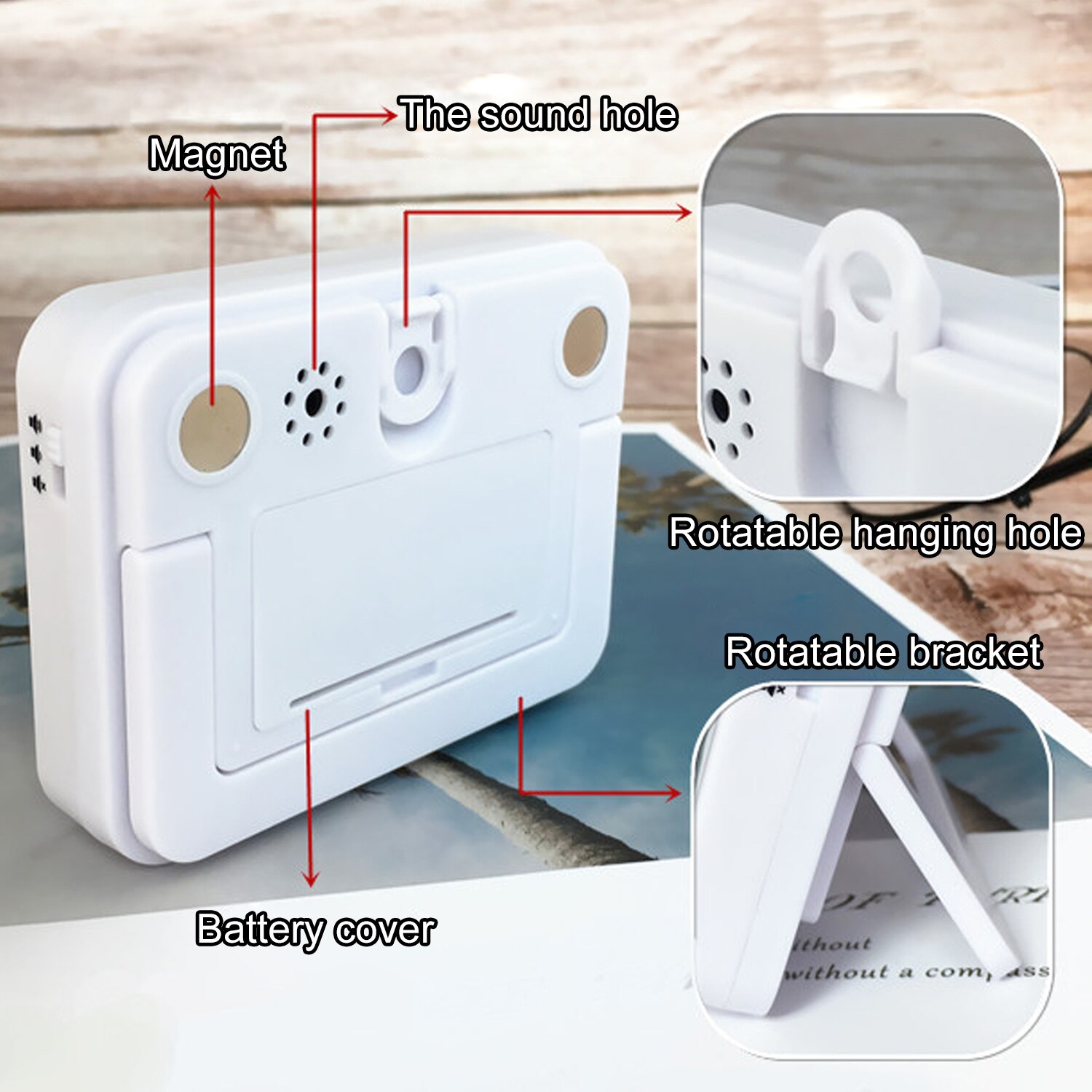 Behogar Kitchen Dual Digital Timer Clock Countdown Count Up Timer with Adjustable Volume Vibration Function for Cooking Sports