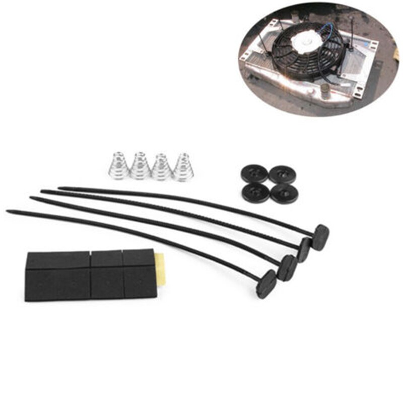 Protective Radiator Engine Fan Mounting Relay Pads Cooling Assembly Kit Car Auto