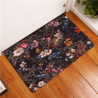 neue Heimat Dekor Bunte Blumen Teppiche rutschfeste Küche Teppiche für Zuhause Wohnzimmer Fußmatten 40X60 50X80 cm: 6 / 40x60cm