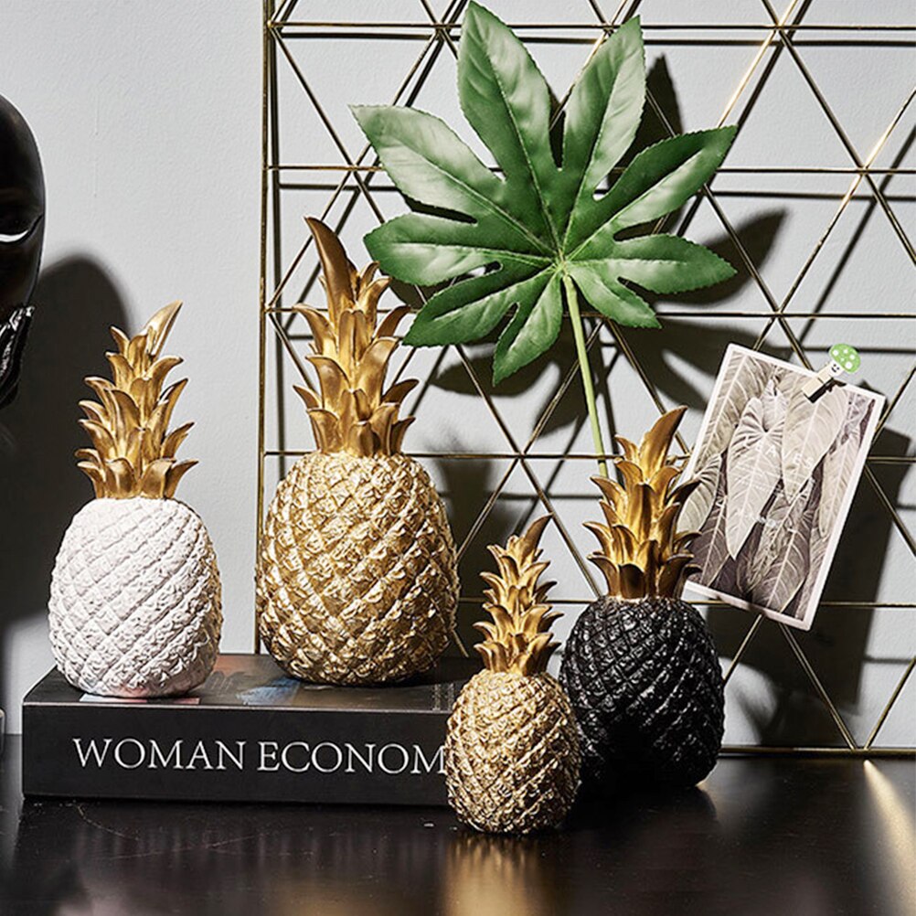 15cm 20cm 25cm noordse ananas huisdecoratie knutselen hars ananas miniaturen beeldjes fruit model knutselen woonkamer decoratie