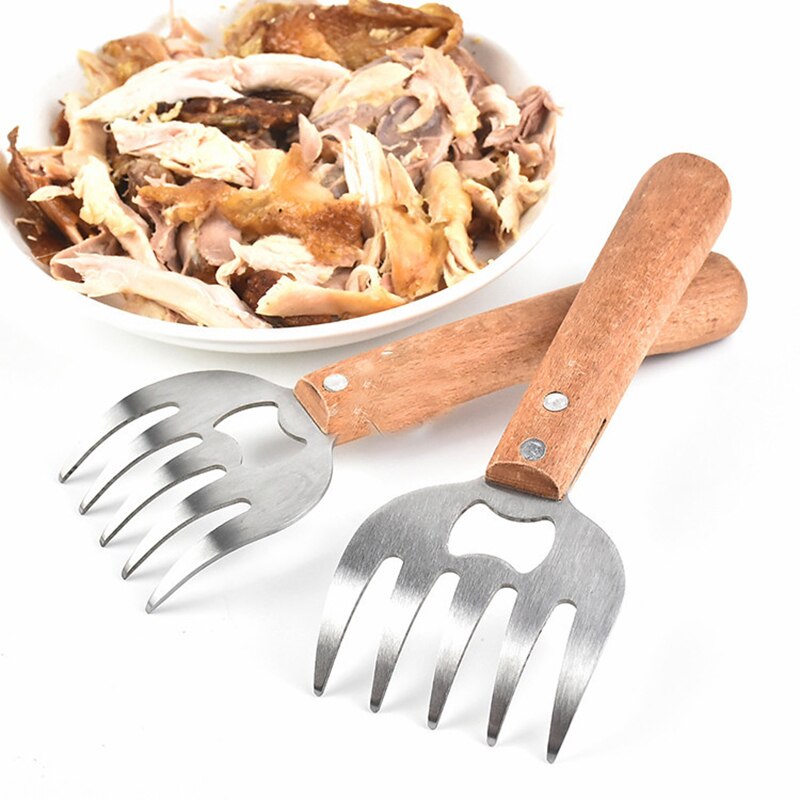 Kreative Fleisch Separator Flasche Öffnung Werkzeug Multifunktions Huhn Unterteilt Maschine BBQ Fleisch Reißen Gabel Edelstahl