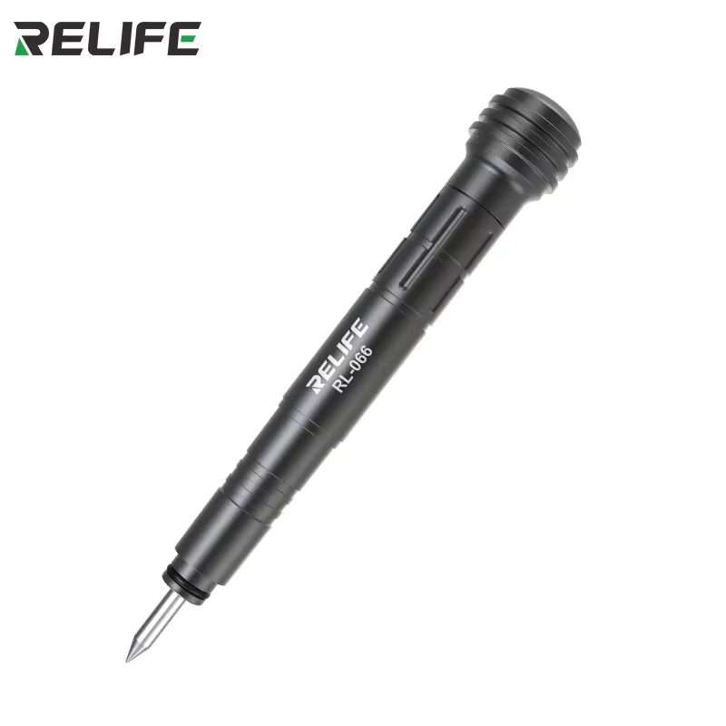 RELIFE RL-066 pluma rotura de vidrio trasero para IPhone Huawei teléfono móvil carcasa trasera batería cubierta de vidrio disyuntor herramienta de reparación de voladura: Rojo, tono plata