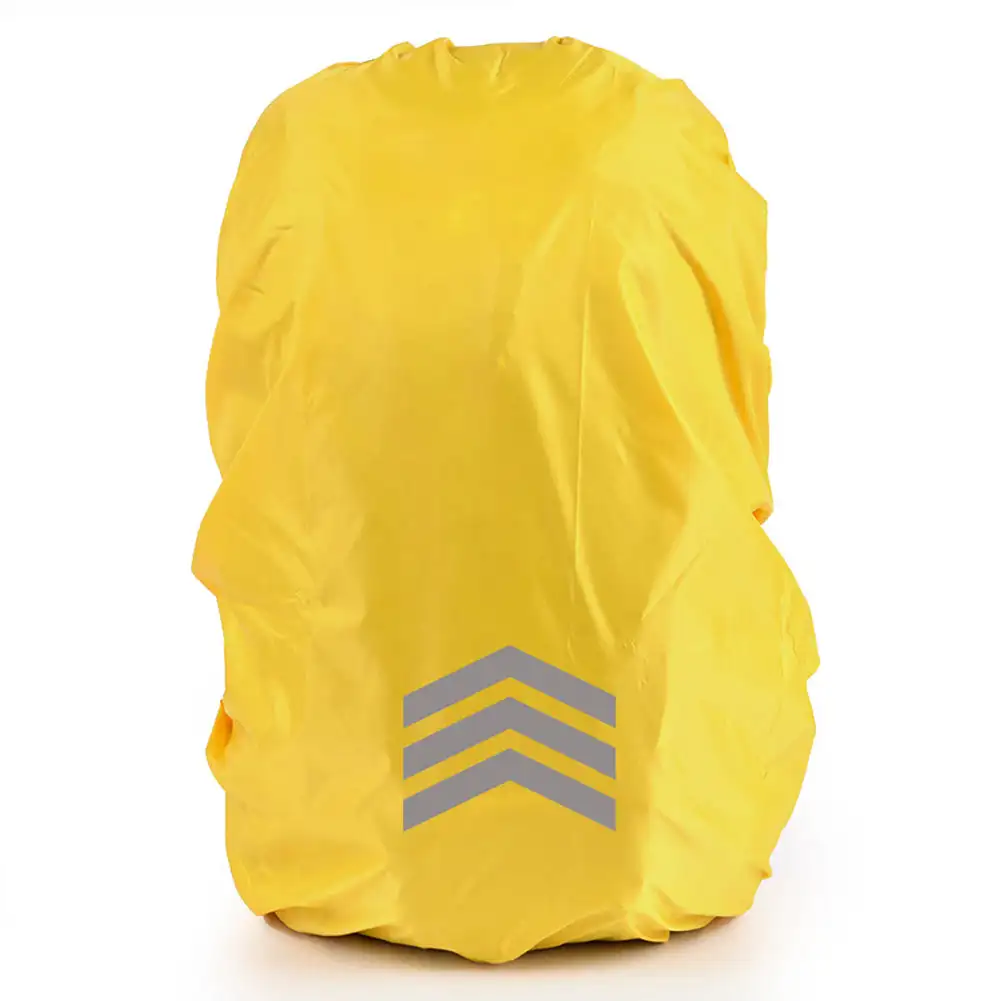 draussen Reflektierende Rucksack Regen Abdeckung Nacht Radfahren Wandern Sicherheit Klettern Tasche Abdeckung Wasserdichte Regen Abdeckung Für Rucksack 18-45L: HELLBLAU