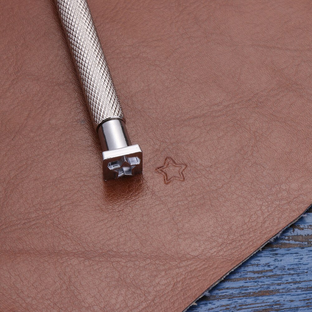 Die Cutter Card Making Button Maker 32pcs Zinc Alloy Graphic Stamp Punch Set Leather DIY Cardmaking Handicraft Tool