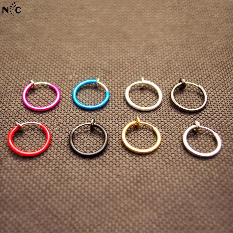 Einfache Punk Bar Lappen durchbohren Zunge Bauch Lippe Ring Knorpel Ohrringe Brincos Für Frauen ErkläSprosse Ohr Schmuck Nase Ringe