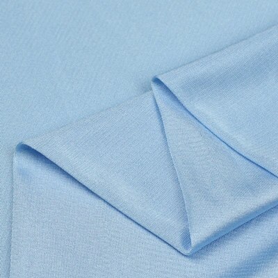 High-elastic and light-elastic knit Ribery fabric lining lining chiffon skirt fabric elastic force. soft. Drape. Silk luster.: 7 sky blue