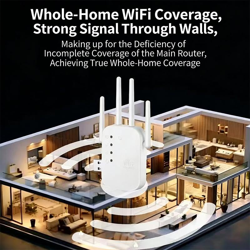 /KQM/1PC WiFi Router Long Range Signal Booster Router 300Mbps Wireless Repeater 2.4G WiFi Signal Extender Amplifier