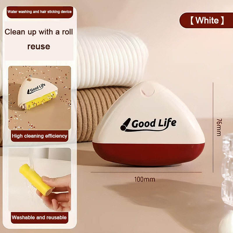 Portable Mini Lint Roller Washable Lint Remover Reusable Pet Hair Remover Brush For Sweater Wool Coat Clothes Fur Cleaning Tools: Red