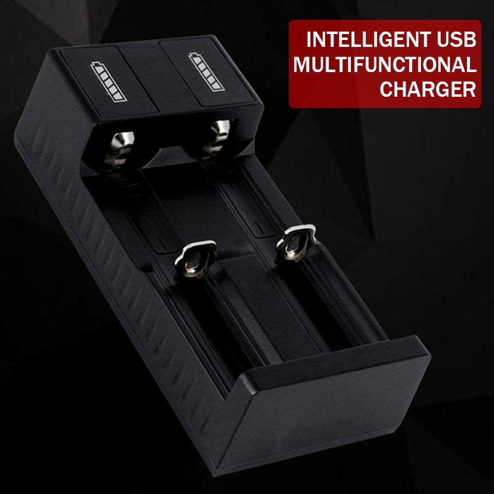 18650 26650 hurtigladelader med batteri en oppladbar bærbar  dc5v/1a usb litium smart batterilader med til spor