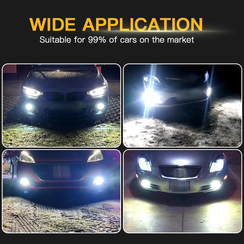 2 uds para Honda Civic 2006 2007 H8 H11 bombillas Led luces antiniebla 2400LM 6000K 12V bombillas blancas para automóvil