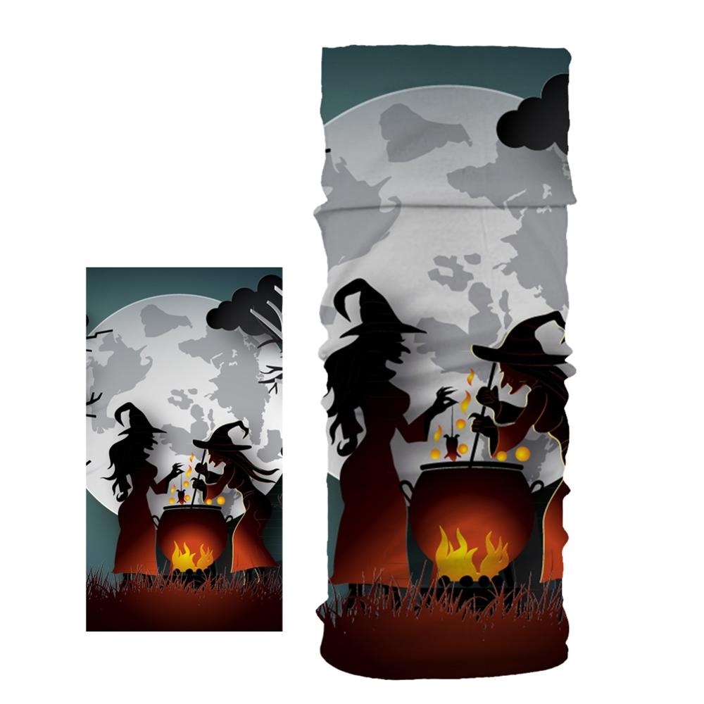 Bat Pumpkin Halloween Pattern Head/Face/Mask Neck Bandana Scarf Dual-use Magic Tube HeadScarf Cycling Sport Headwear Turban: Q  16