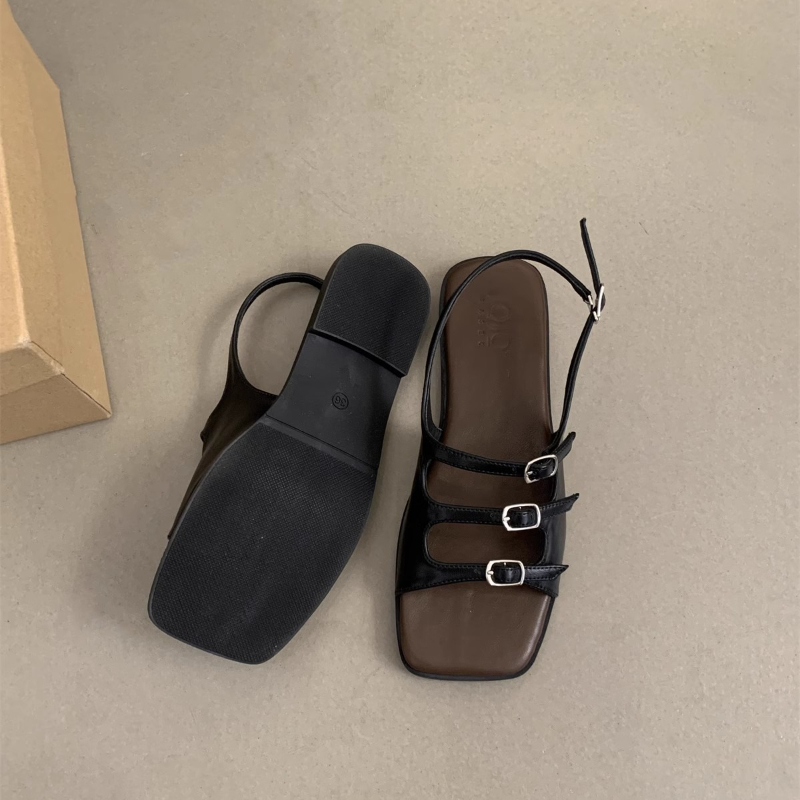 Mode sandalen dames zomer retro strand kust reizen zachte platte sandalen