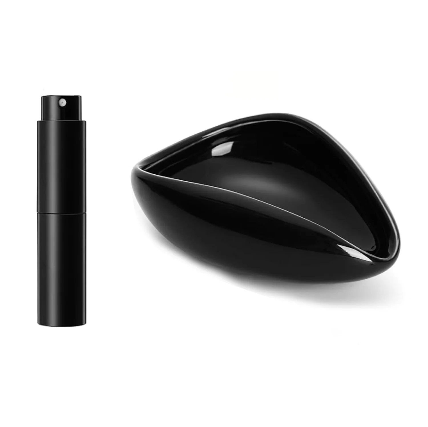 Coffee Bean Dosing Cup and Spray Bottle Set Single Dose Coffee Bean Dosing Cup Ceramic Coffee Dosing Tray Coffee Dosing Vessel: light green