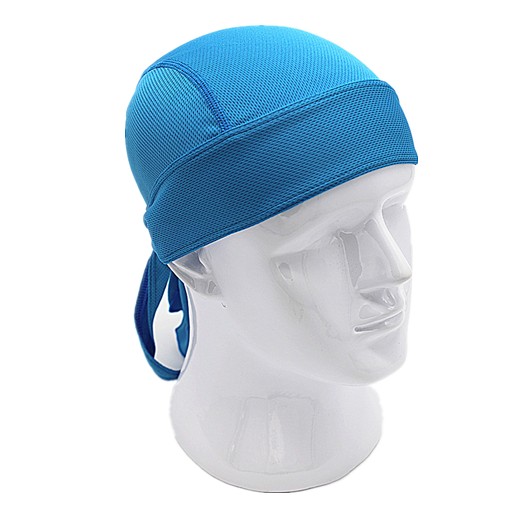 Outdoor Quick Dry Pure Cycling Cap Head Scarf Headscarf Headband Summer Men Running Riding Bandana Ciclismo Pirate Hat Hood: blue