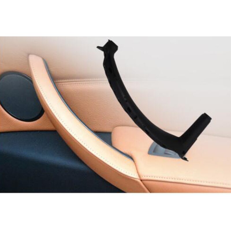 Brązowy szary beżowy czarny podłokietnik samochód lewy prawy wnętrze klamka robić drzwi wewnętrzne płyta ciągnąć wykończenia pokrowiec na BMW E70 E71 X5 X6