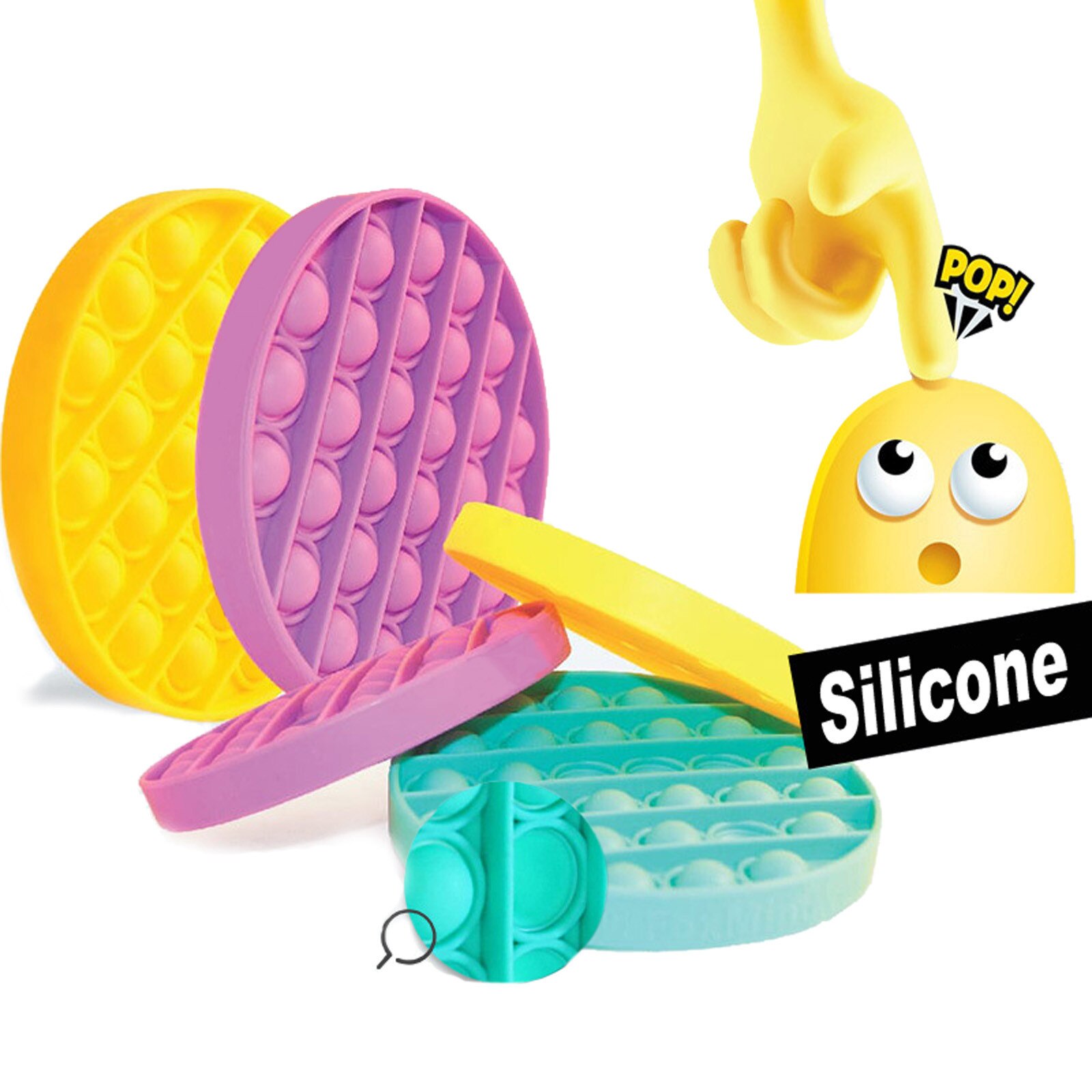 Antistress Speelgoed Fidget Spinner Popit Speelgoed Push Bubble Fidget Zintuiglijke Speelgoed Autisme Speciale Behoeften Stress Reliever Stress Reliever