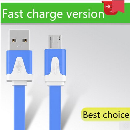 3m 2m 1m 3FT Noodle Flat Micro USB Cable Cables Cord Cords USB Charger V8 Charging Line for An-dr-oid Sa-ms-ung All phone