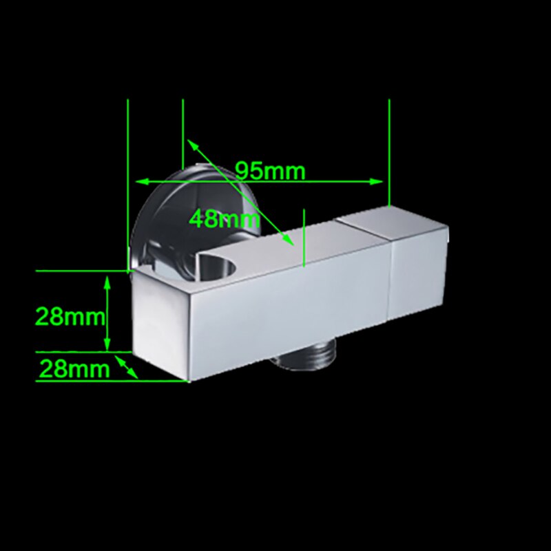 Brass Chrome Dual Purpose Angle Valve Water Knockout Trap Toilet Water Tank Dedicated shower bracket Bibcock