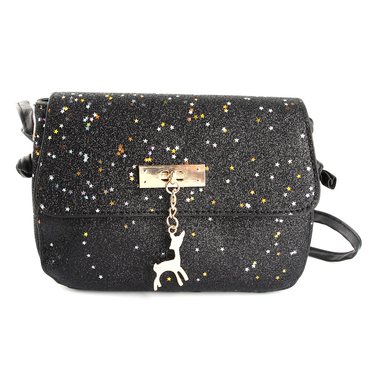 Damenhandtasche aus pu-leder mit glitzer, umhängetasche, crossbody-tasche, envelope-handtasche, hübsche geldbörse, reise- und streetwear-tasche